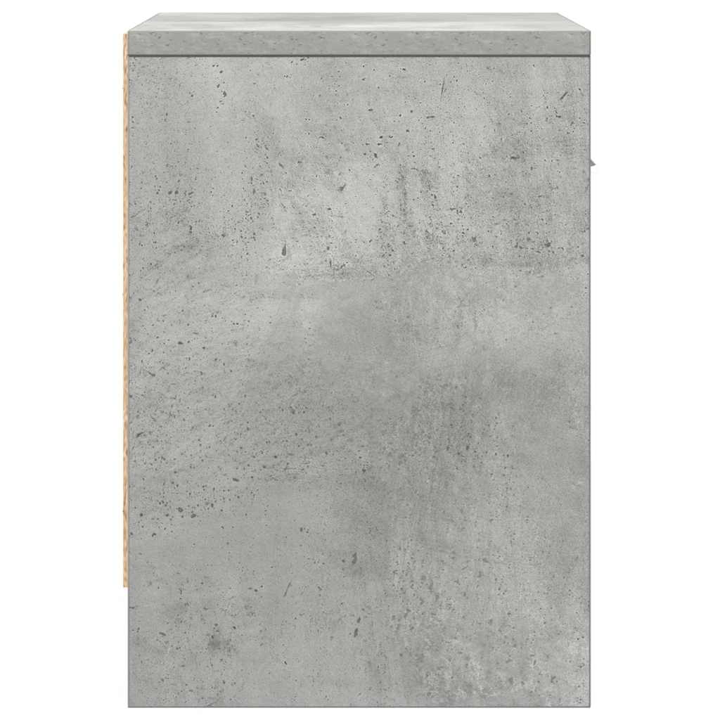 Nachtkastje met lade 39x28x41 cm betongrijs is nu te koop bij PeponiXL, paradijselijk wonen!