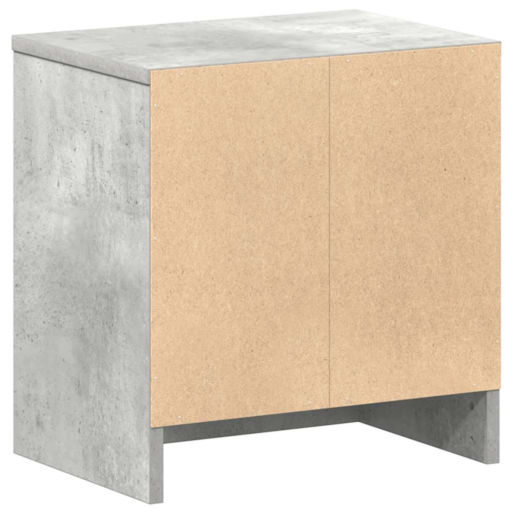 Nachtkastje met lade 39x28x41 cm betongrijs is nu te koop bij PeponiXL, paradijselijk wonen!