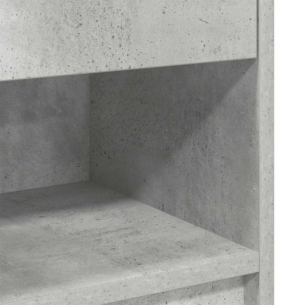 Nachtkastje met lade 39x28x41 cm betongrijs is nu te koop bij PeponiXL, paradijselijk wonen!