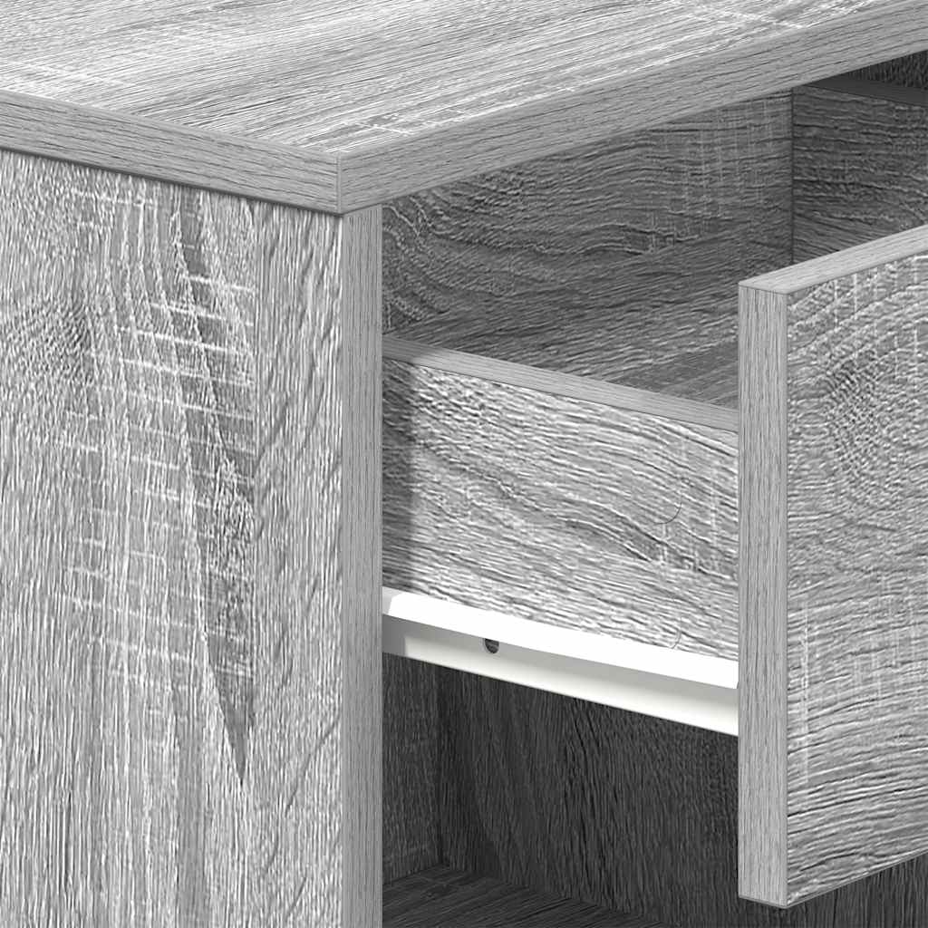 Nachtkastjes 2 st met lade 39x28x41 cm grijs sonoma eiken is nu te koop bij PeponiXL, paradijselijk wonen!