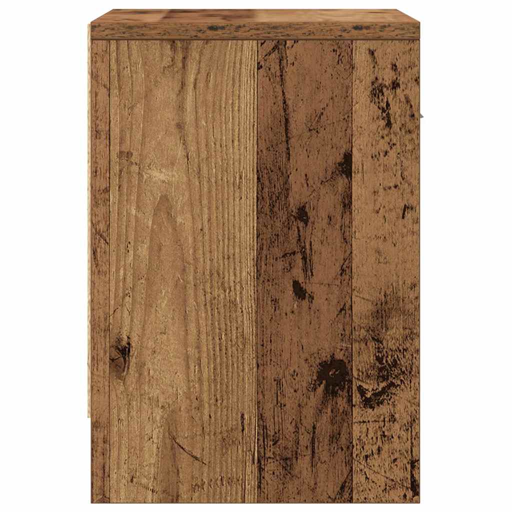 Nachtkastje met lade 39x28x41 cm oud houtkleurig is nu te koop bij PeponiXL, paradijselijk wonen!