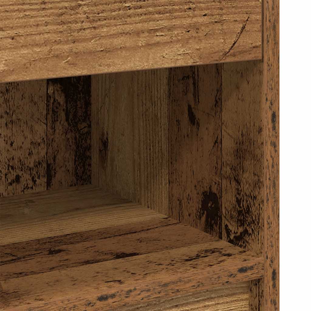 Nachtkastjes 2 st met lade 39x28x41 cm oud houtkleurig is nu te koop bij PeponiXL, paradijselijk wonen!