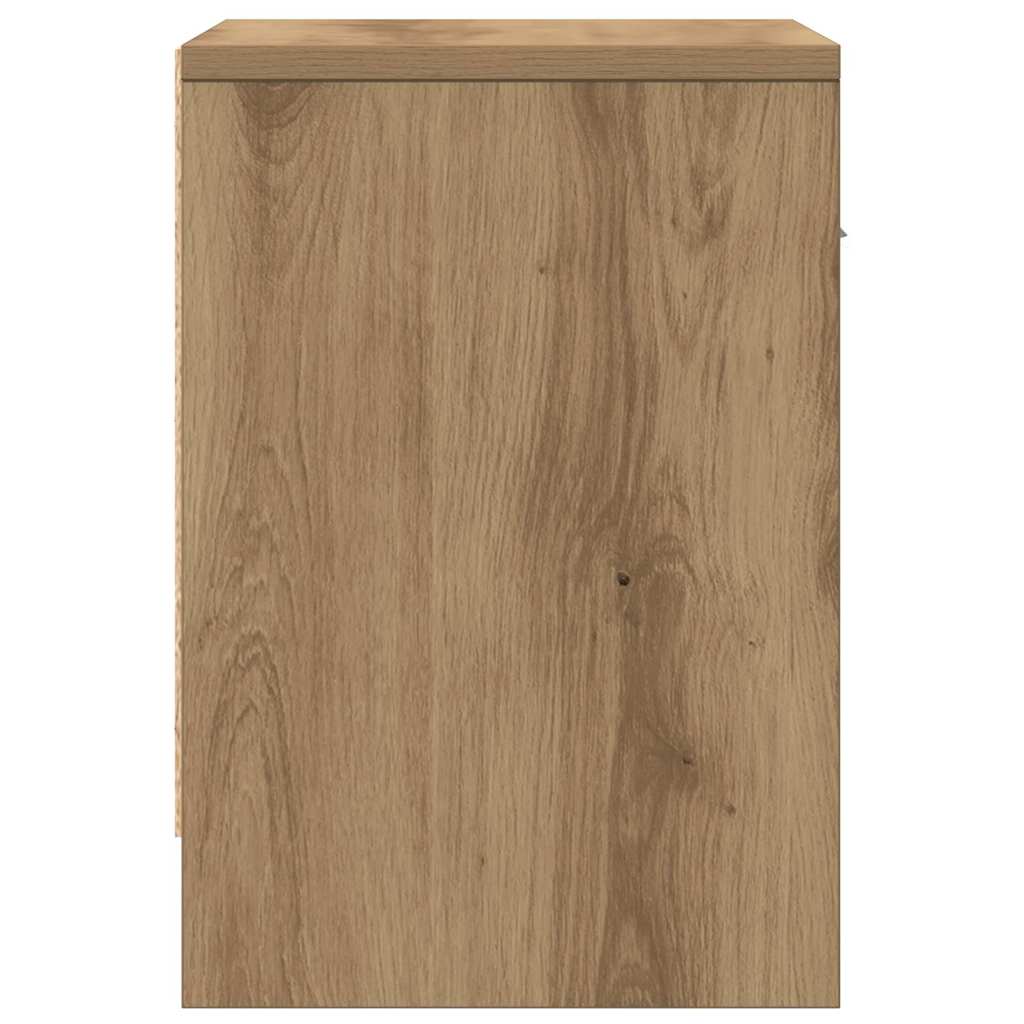Nachtkastjes 2 st met lade 39x28x41 cm artisanaal eikenkleurig is nu te koop bij PeponiXL, paradijselijk wonen!