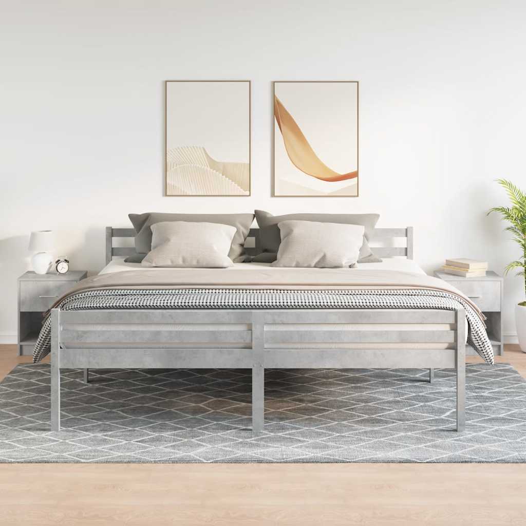 Nachtkastjes 2 st met lade 40x34x50 cm betongrijs is nu te koop bij PeponiXL, paradijselijk wonen!
