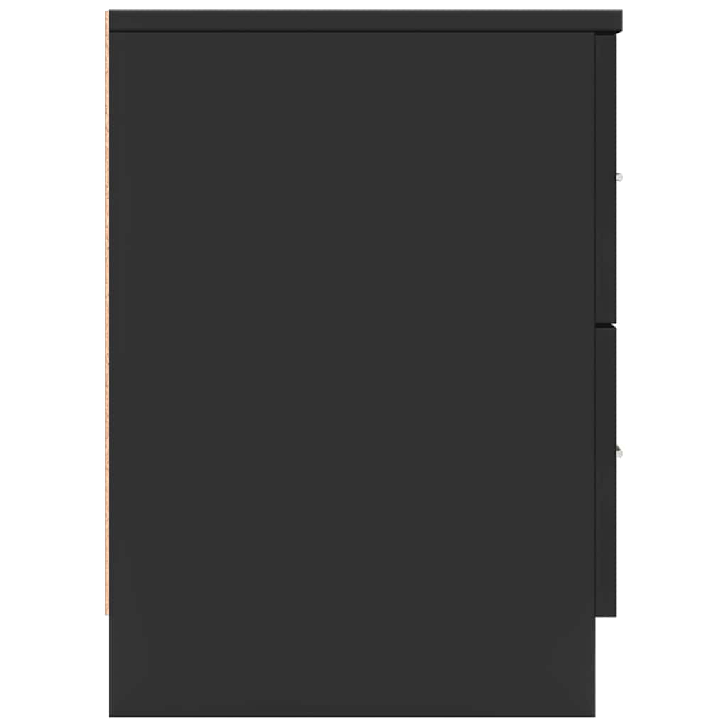 Nachtkastjes 2 st met 2 lades 40x36x50 cm zwart is nu te koop bij PeponiXL, paradijselijk wonen!