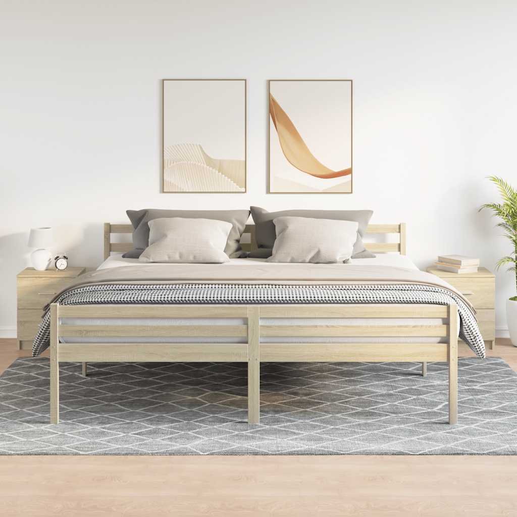 Nachtkastjes 2 st met 2 lades 40x36x50 cm sonoma eikenkleurig is nu te koop bij PeponiXL, paradijselijk wonen!