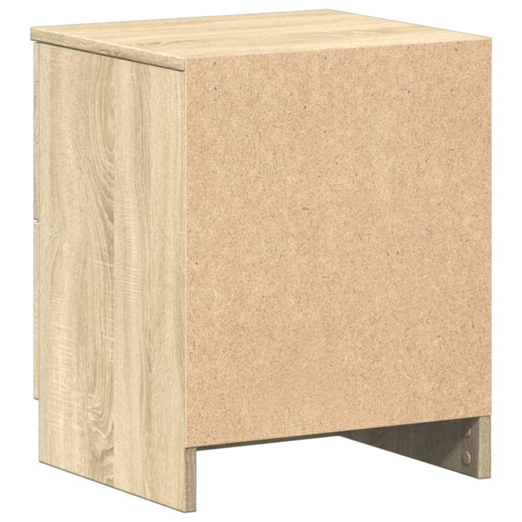 Nachtkastjes 2 st met 2 lades 40x36x50 cm sonoma eikenkleurig is nu te koop bij PeponiXL, paradijselijk wonen!