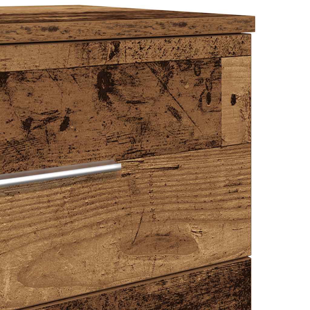 Nachtkastjes 2 st met 2 lades 40x36x50 cm oud houtkleurig is nu te koop bij PeponiXL, paradijselijk wonen!