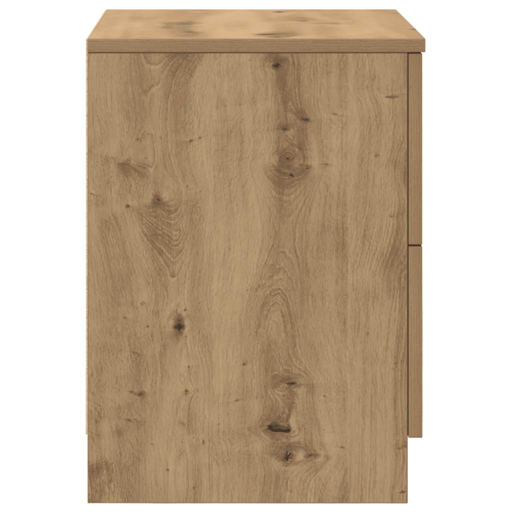 Nachtkastjes 2 stuks met 2 lades Artisan Oak 40x36x50 cm is nu te koop bij PeponiXL, paradijselijk wonen!