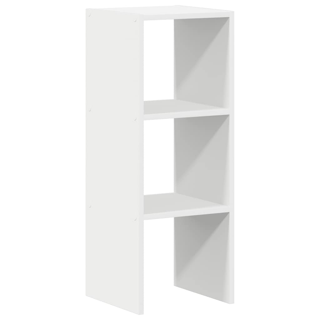 Boekenkast stapelbaar 30x30x80 cm bewerkt hout wit is nu te koop bij PeponiXL, paradijselijk wonen!