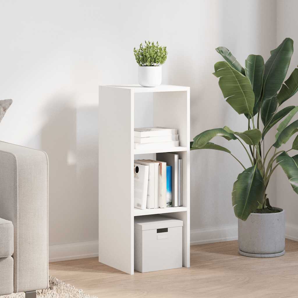 Boekenkast stapelbaar 30x30x80 cm bewerkt hout wit is nu te koop bij PeponiXL, paradijselijk wonen!