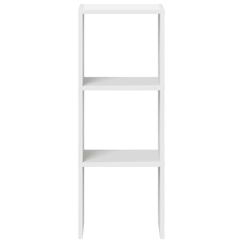 Boekenkast stapelbaar 30x30x80 cm bewerkt hout wit is nu te koop bij PeponiXL, paradijselijk wonen!