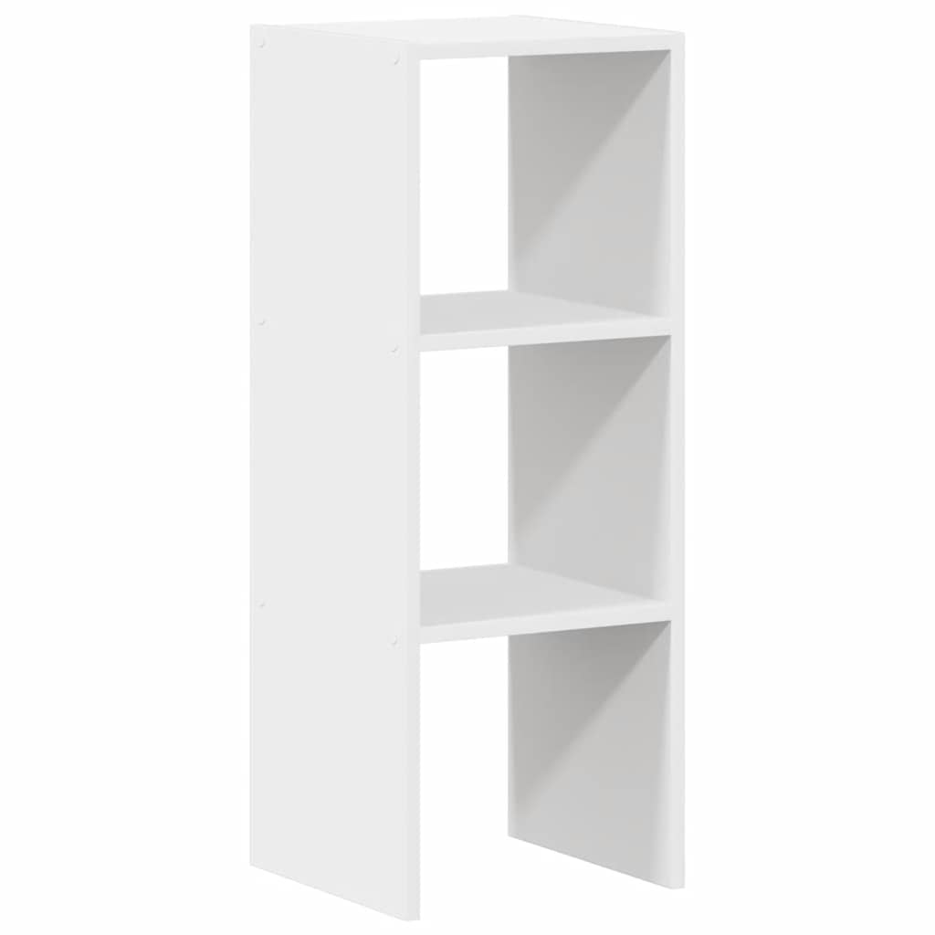 Boekenkast stapelbaar 30x30x80 cm bewerkt hout wit is nu te koop bij PeponiXL, paradijselijk wonen!
