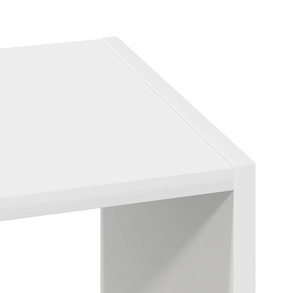 Boekenkast stapelbaar 30x30x80 cm bewerkt hout wit is nu te koop bij PeponiXL, paradijselijk wonen!
