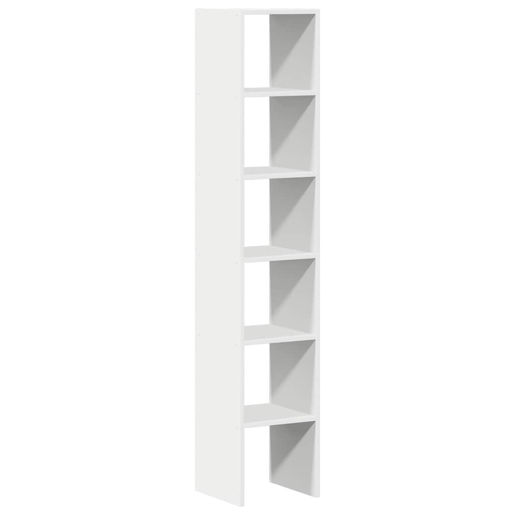 Boekenkasten 2 st stapelbaar 30x30x80 cm bewerkt hout wit is nu te koop bij PeponiXL, paradijselijk wonen!