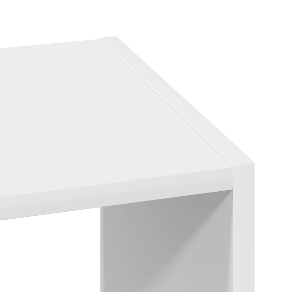 Boekenkasten 2 st stapelbaar 30x30x80 cm bewerkt hout wit is nu te koop bij PeponiXL, paradijselijk wonen!