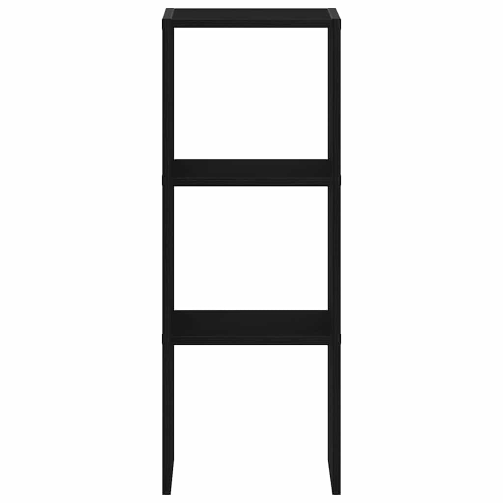 Boekenkast stapelbaar 30x30x80 cm bewerkt hout zwart eikenkleur is nu te koop bij PeponiXL, paradijselijk wonen!