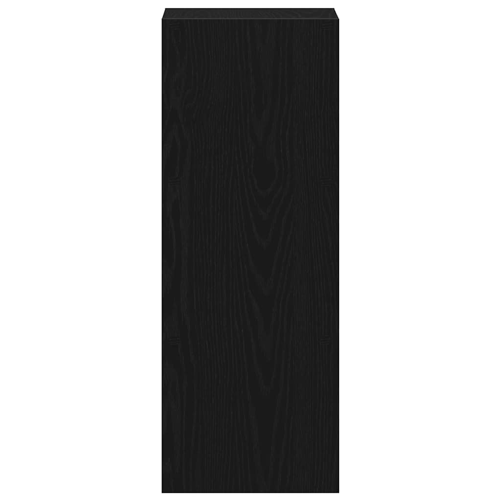 Boekenkast stapelbaar 30x30x80 cm bewerkt hout zwart eikenkleur is nu te koop bij PeponiXL, paradijselijk wonen!