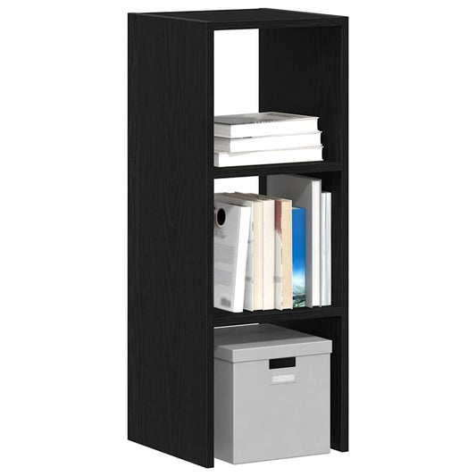Boekenkast stapelbaar 30x30x80 cm bewerkt hout zwart eikenkleur is nu te koop bij PeponiXL, paradijselijk wonen!
