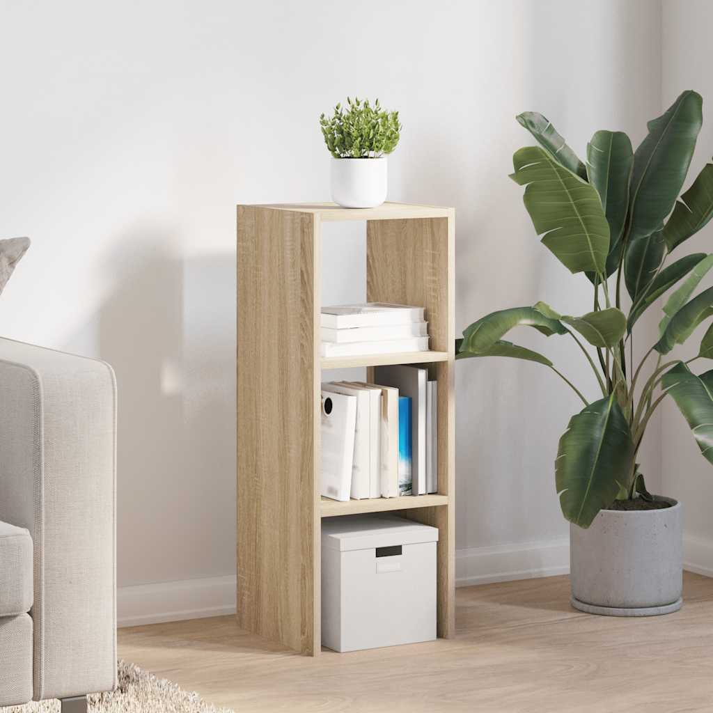 Boekenkast stapelbaar 30x30x80 cm bewerkt hout sonoma eiken is nu te koop bij PeponiXL, paradijselijk wonen!