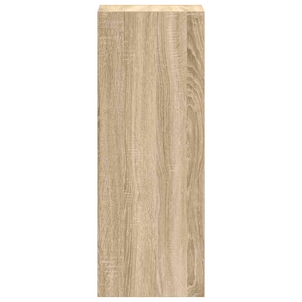 Boekenkast stapelbaar 30x30x80 cm bewerkt hout sonoma eiken is nu te koop bij PeponiXL, paradijselijk wonen!