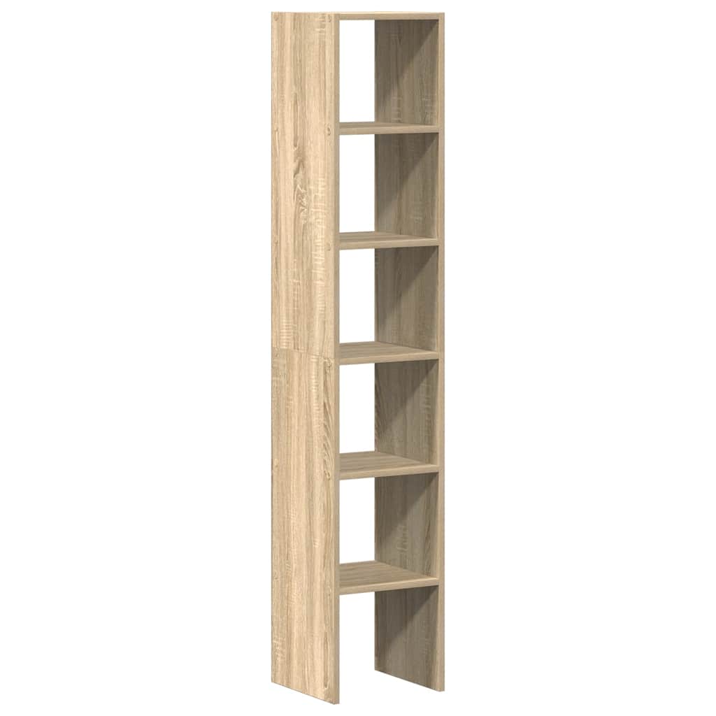 Boekenkasten 2 st 30x30x80 cm bewerkt hout sonoma eiken is nu te koop bij PeponiXL, paradijselijk wonen!