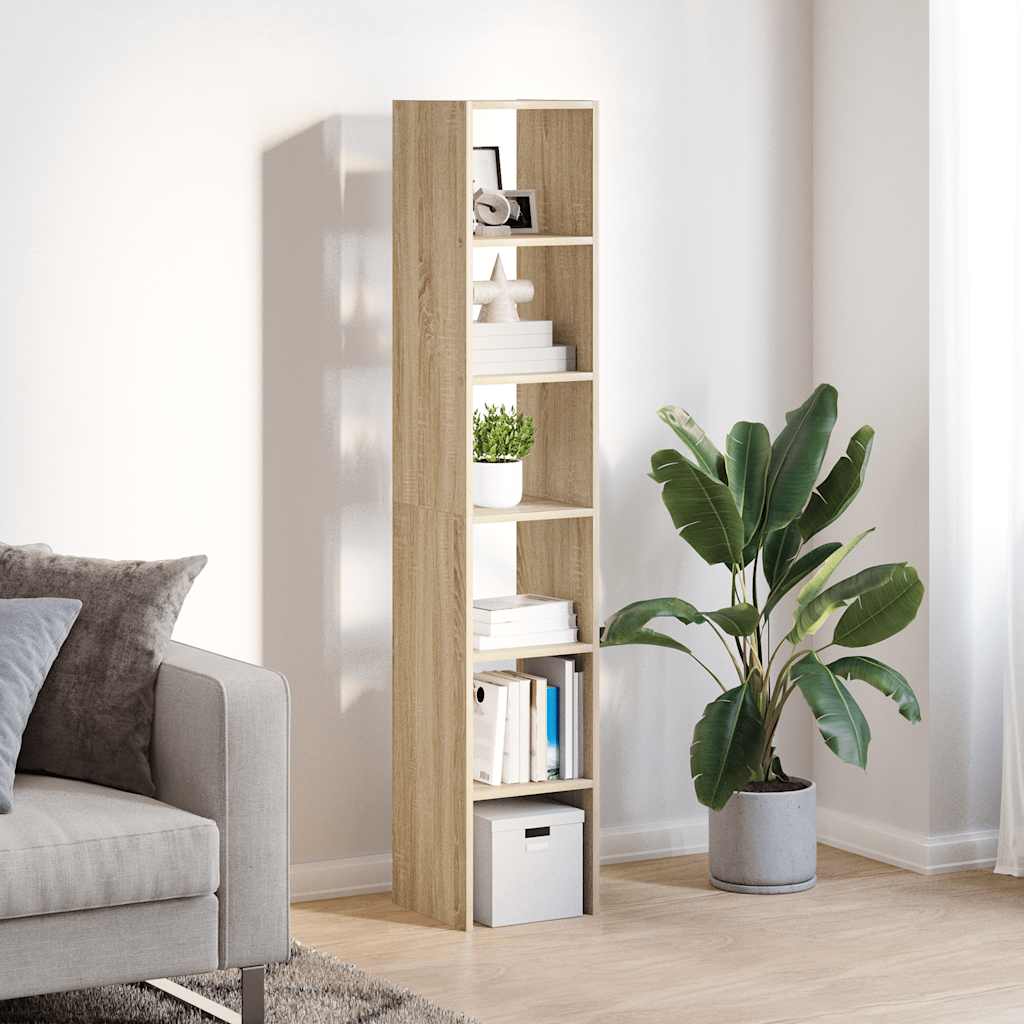 Boekenkasten 2 st 30x30x80 cm bewerkt hout sonoma eiken is nu te koop bij PeponiXL, paradijselijk wonen!