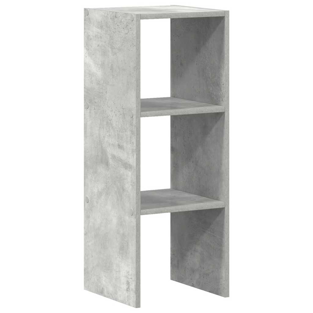 Boekenkast stapelbaar 30x30x80 cm bewerkt hout betongrijs is nu te koop bij PeponiXL, paradijselijk wonen!