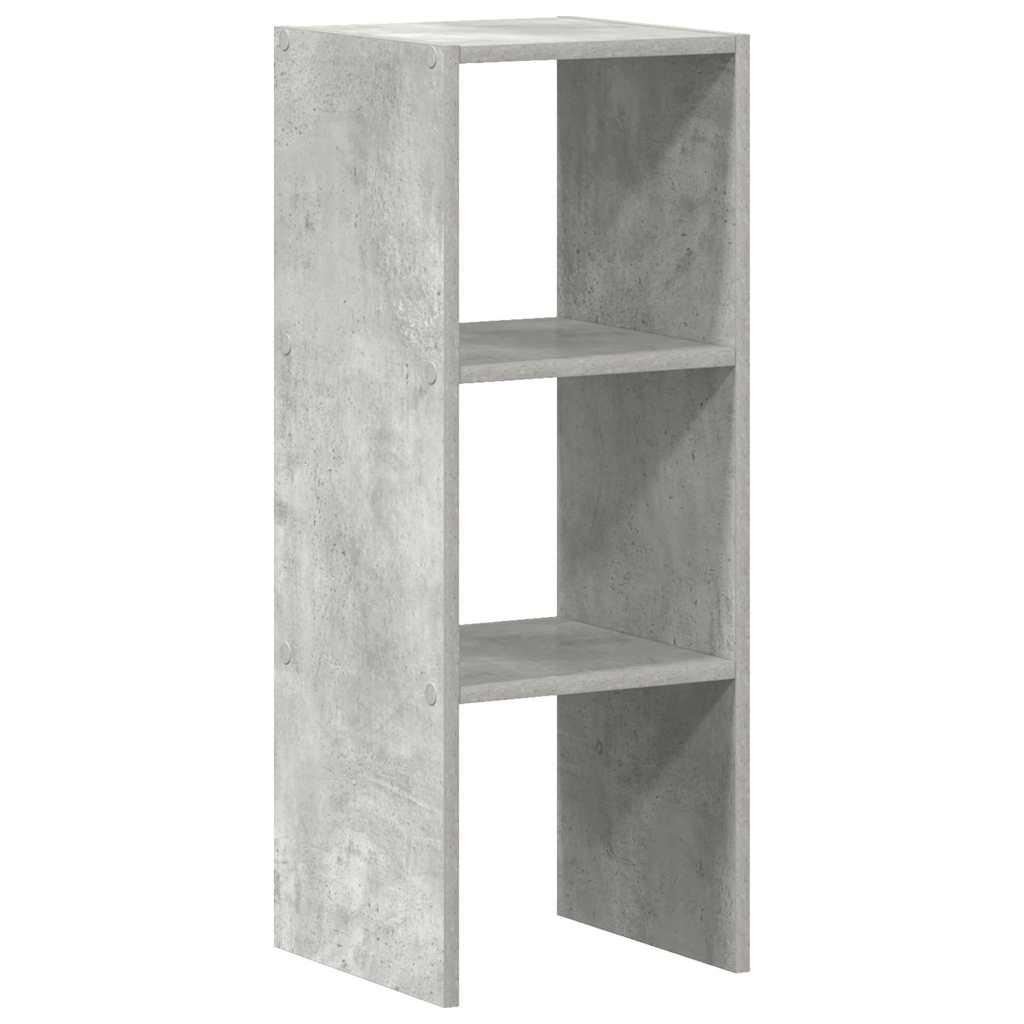 Boekenkast stapelbaar 30x30x80 cm bewerkt hout betongrijs is nu te koop bij PeponiXL, paradijselijk wonen!