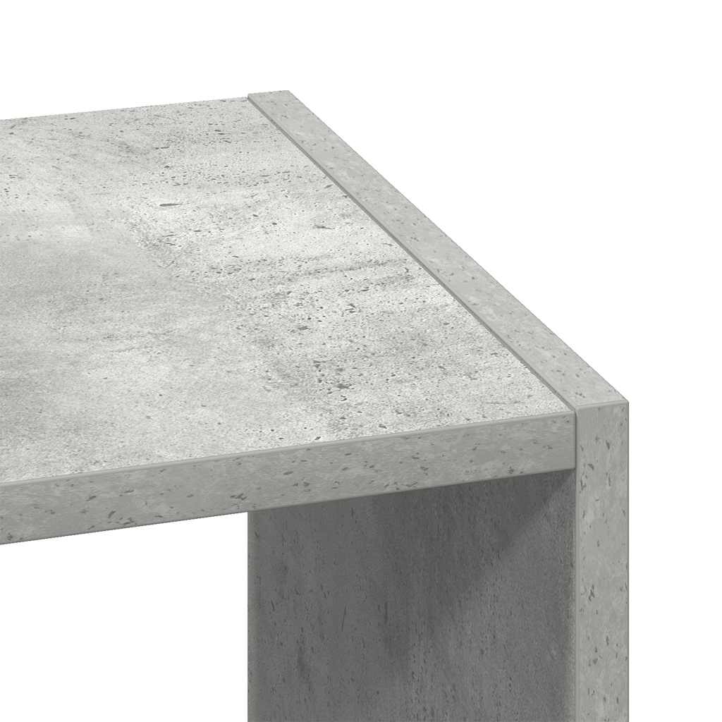 Boekenkast stapelbaar 30x30x80 cm bewerkt hout betongrijs is nu te koop bij PeponiXL, paradijselijk wonen!