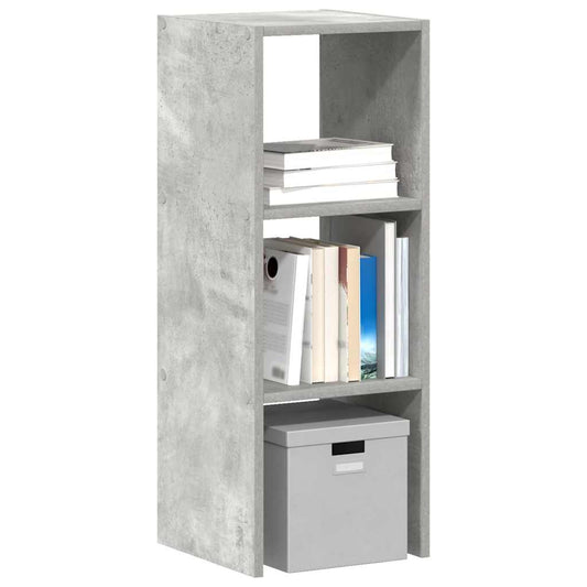 Boekenkast stapelbaar 30x30x80 cm bewerkt hout betongrijs is nu te koop bij PeponiXL, paradijselijk wonen!