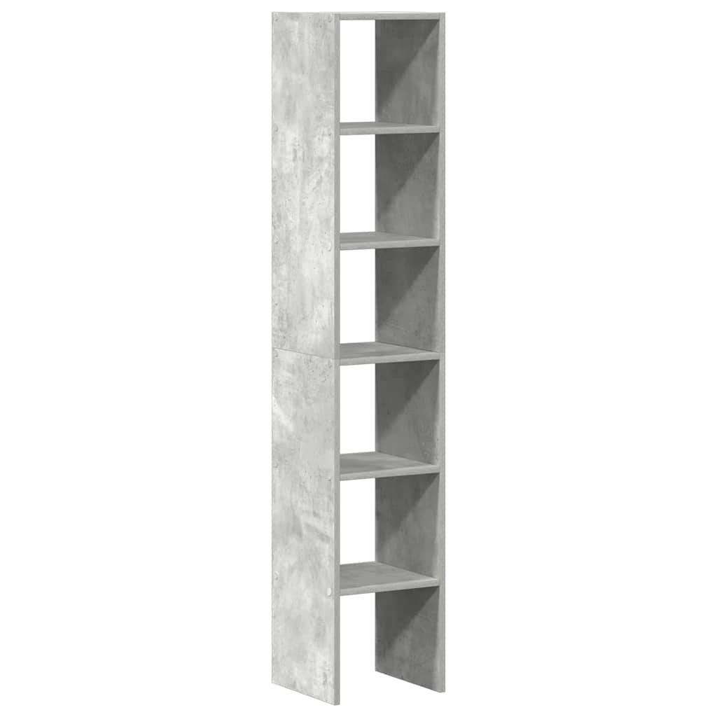 Boekenkasten 2 st stapelbaar 30x30x80cm bewerkt hout betongrijs is nu te koop bij PeponiXL, paradijselijk wonen!