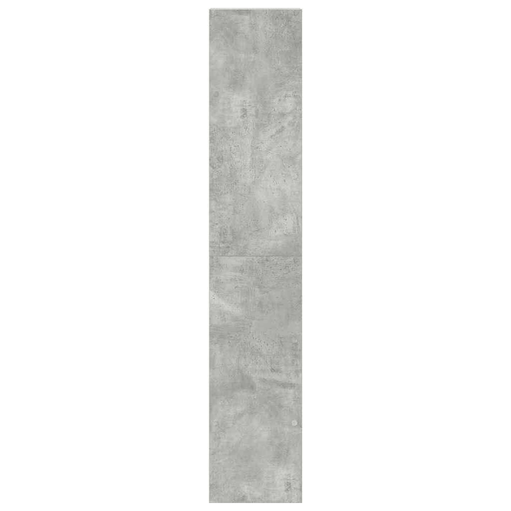 Boekenkasten 2 st stapelbaar 30x30x80cm bewerkt hout betongrijs is nu te koop bij PeponiXL, paradijselijk wonen!