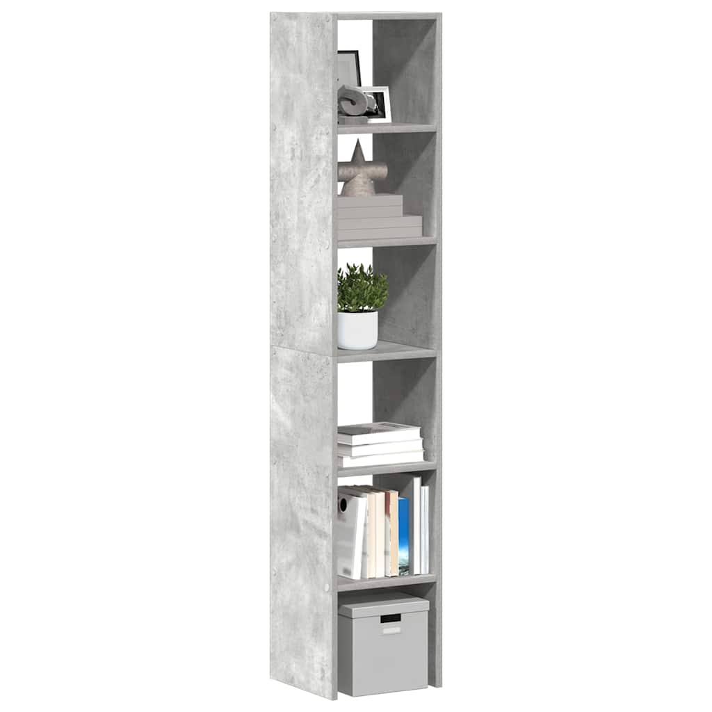 Boekenkasten 2 st stapelbaar 30x30x80cm bewerkt hout betongrijs is nu te koop bij PeponiXL, paradijselijk wonen!