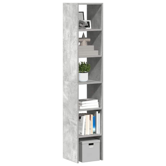 Boekenkasten 2 st stapelbaar 30x30x80cm bewerkt hout betongrijs is nu te koop bij PeponiXL, paradijselijk wonen!