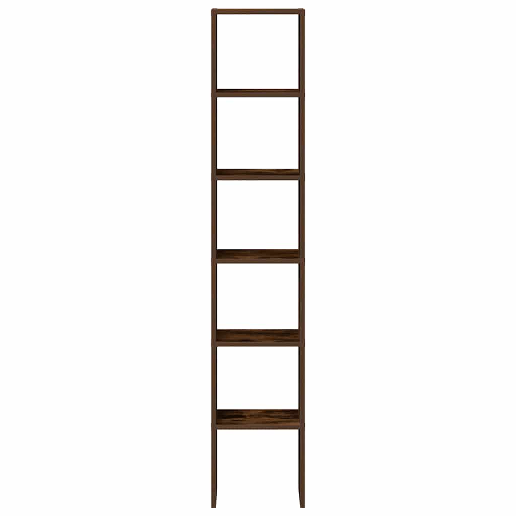 Boekenkasten 2 st 30x30x80 cm bewerkt hout gerookt eikenkleurig is nu te koop bij PeponiXL, paradijselijk wonen!