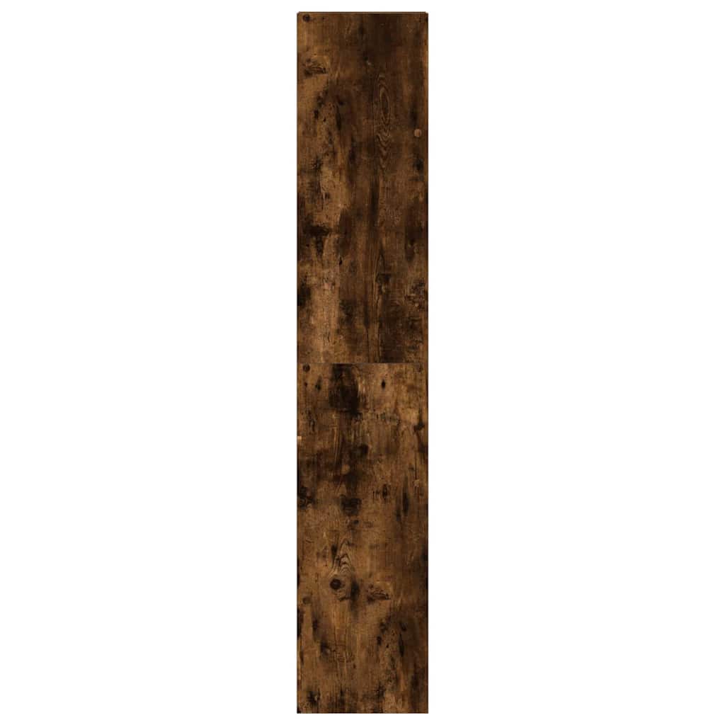 Boekenkasten 2 st 30x30x80 cm bewerkt hout gerookt eikenkleurig is nu te koop bij PeponiXL, paradijselijk wonen!