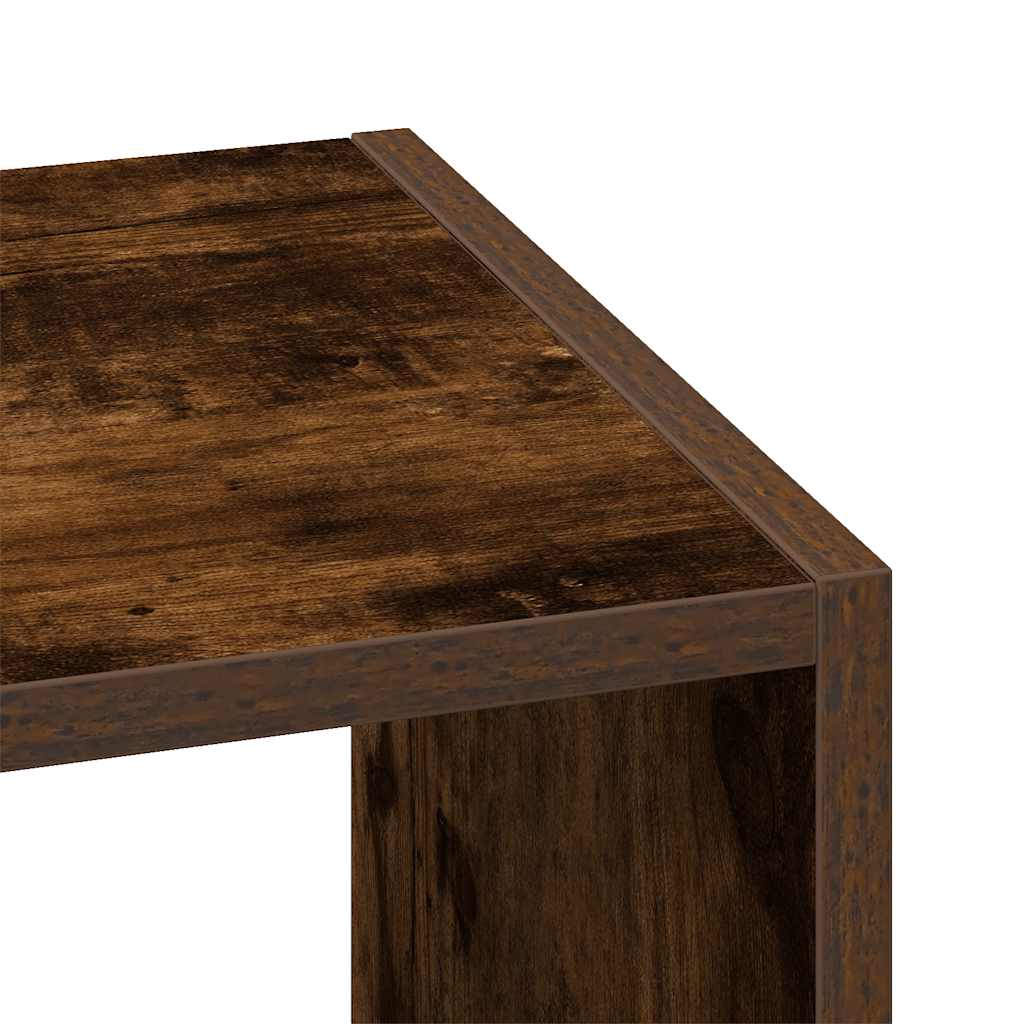 Boekenkasten 2 st 30x30x80 cm bewerkt hout gerookt eikenkleurig is nu te koop bij PeponiXL, paradijselijk wonen!
