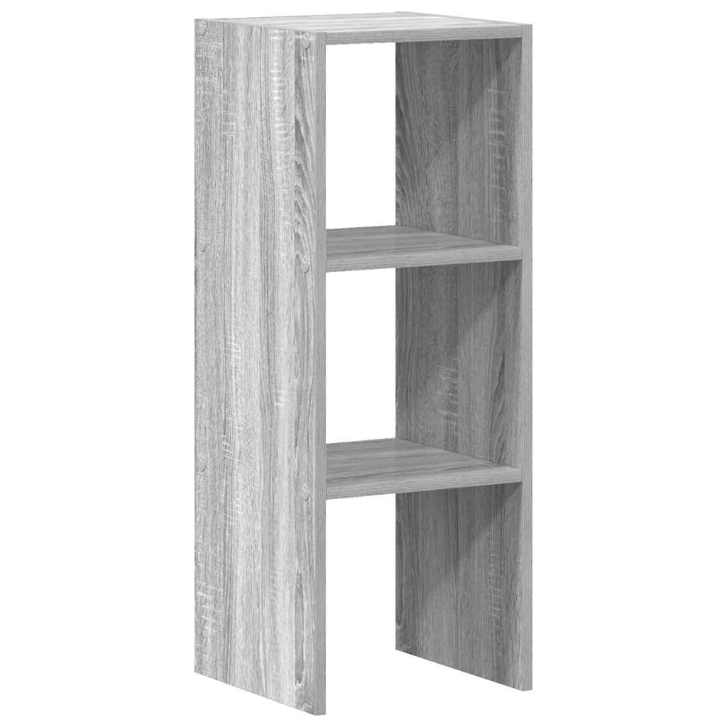 Boekenkast stapelbaar 30x30x80 cm bewerkt hout grijs sonoma is nu te koop bij PeponiXL, paradijselijk wonen!
