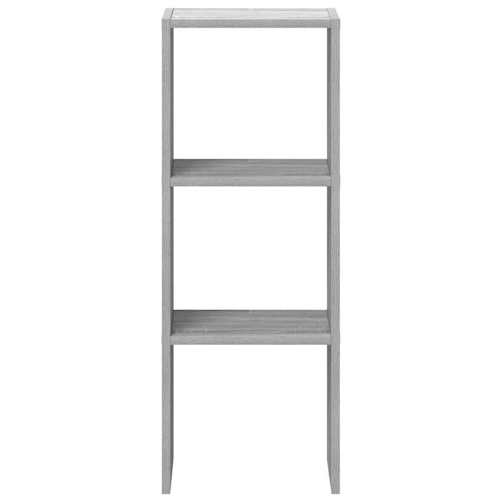 Boekenkast stapelbaar 30x30x80 cm bewerkt hout grijs sonoma is nu te koop bij PeponiXL, paradijselijk wonen!