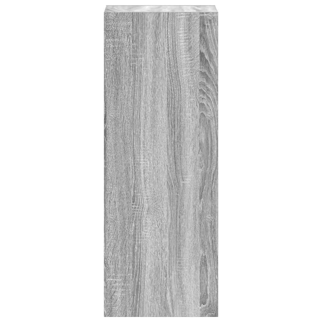 Boekenkast stapelbaar 30x30x80 cm bewerkt hout grijs sonoma is nu te koop bij PeponiXL, paradijselijk wonen!