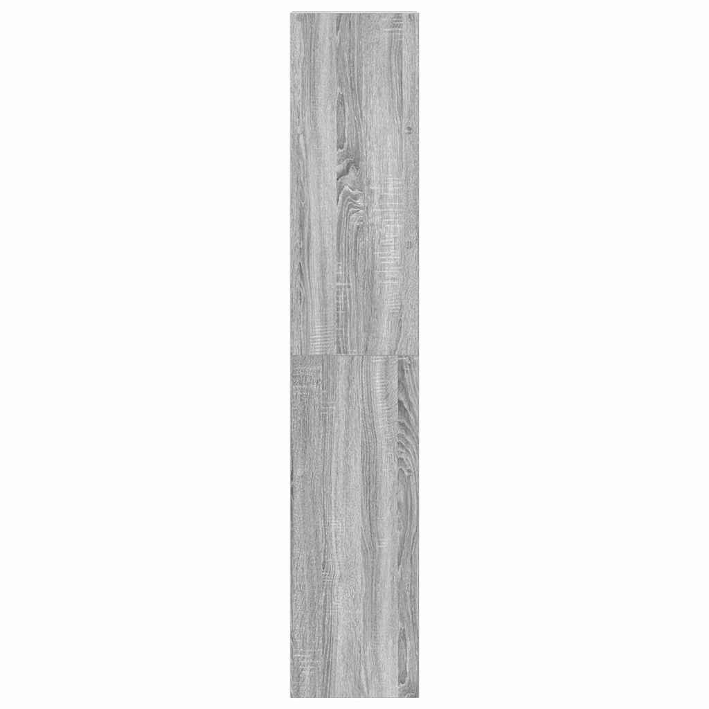 Boekenkasten 2 st 30x30x80 cm bewerkt hout grijs sonoma eiken is nu te koop bij PeponiXL, paradijselijk wonen!