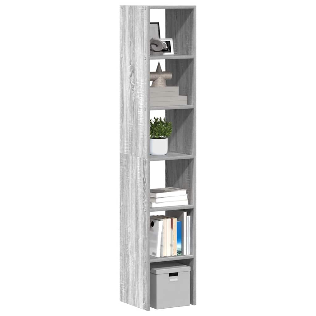 Boekenkasten 2 st 30x30x80 cm bewerkt hout grijs sonoma eiken is nu te koop bij PeponiXL, paradijselijk wonen!