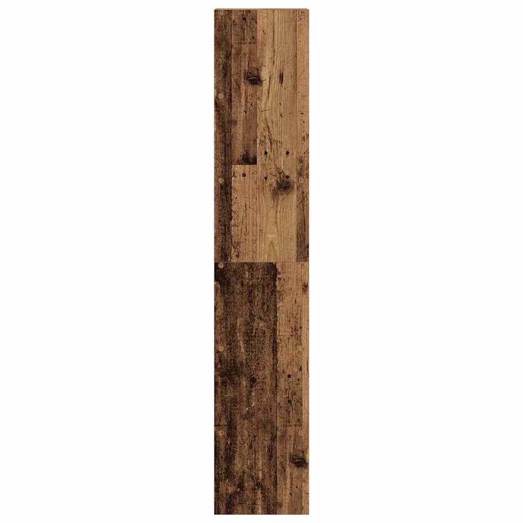 Boekenkasten 2 st stapelbaar 30x30x80 cm bewerkt hout oud hout is nu te koop bij PeponiXL, paradijselijk wonen!