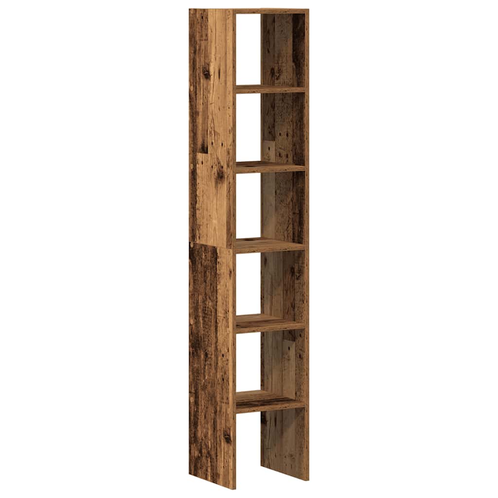 Boekenkasten 2 st stapelbaar 30x30x80 cm bewerkt hout oud hout is nu te koop bij PeponiXL, paradijselijk wonen!