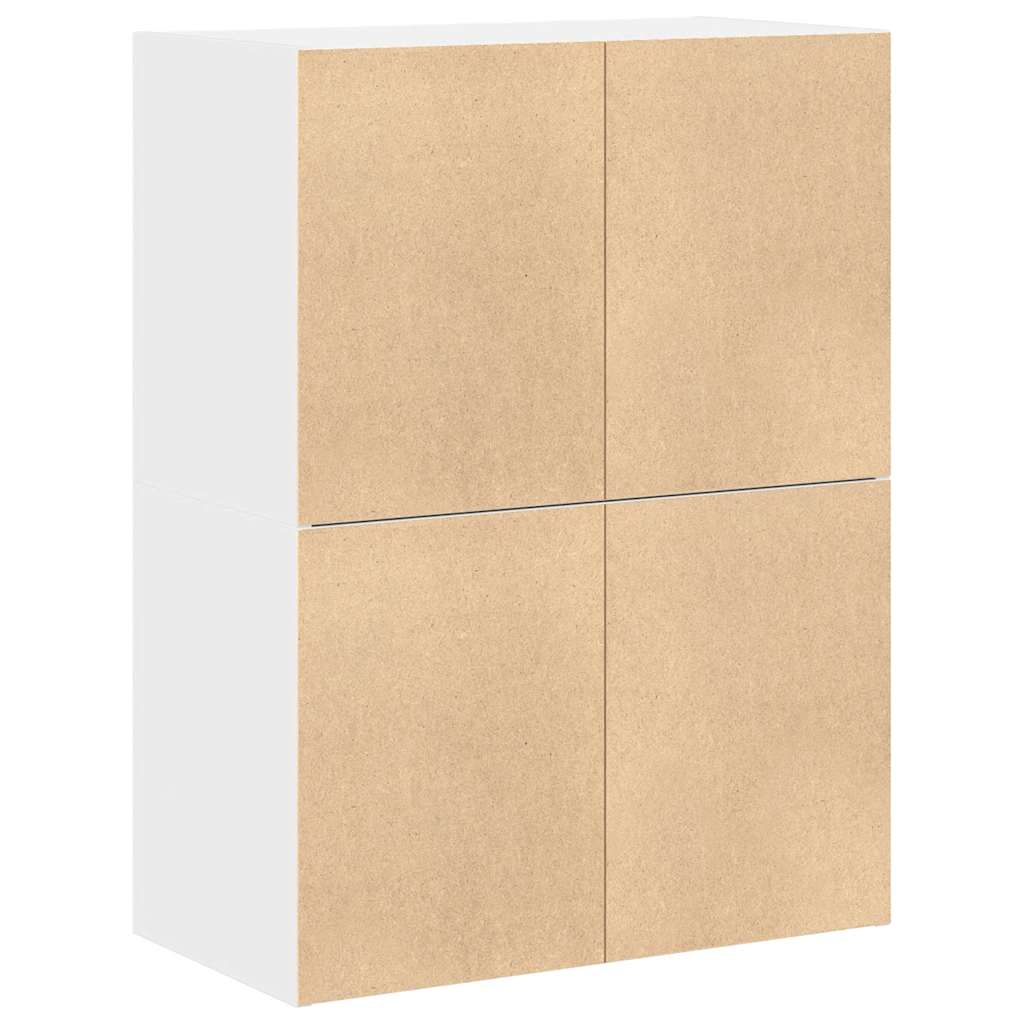 Kasten met 2 lades 2 st 60x31x40 cm bewerkt hout wit is nu te koop bij PeponiXL, paradijselijk wonen!