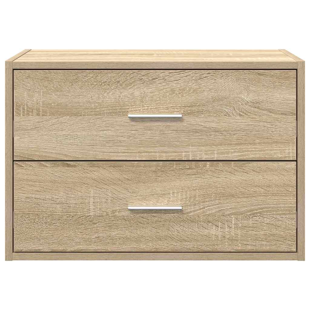 Kast met 2 lades 60x31x40 cm bewerkt hout sonoma eikenkleur is nu te koop bij PeponiXL, paradijselijk wonen!