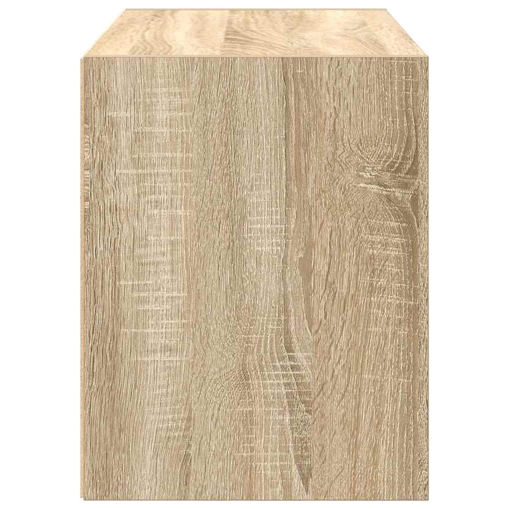 Kast met 2 lades 60x31x40 cm bewerkt hout sonoma eikenkleur is nu te koop bij PeponiXL, paradijselijk wonen!