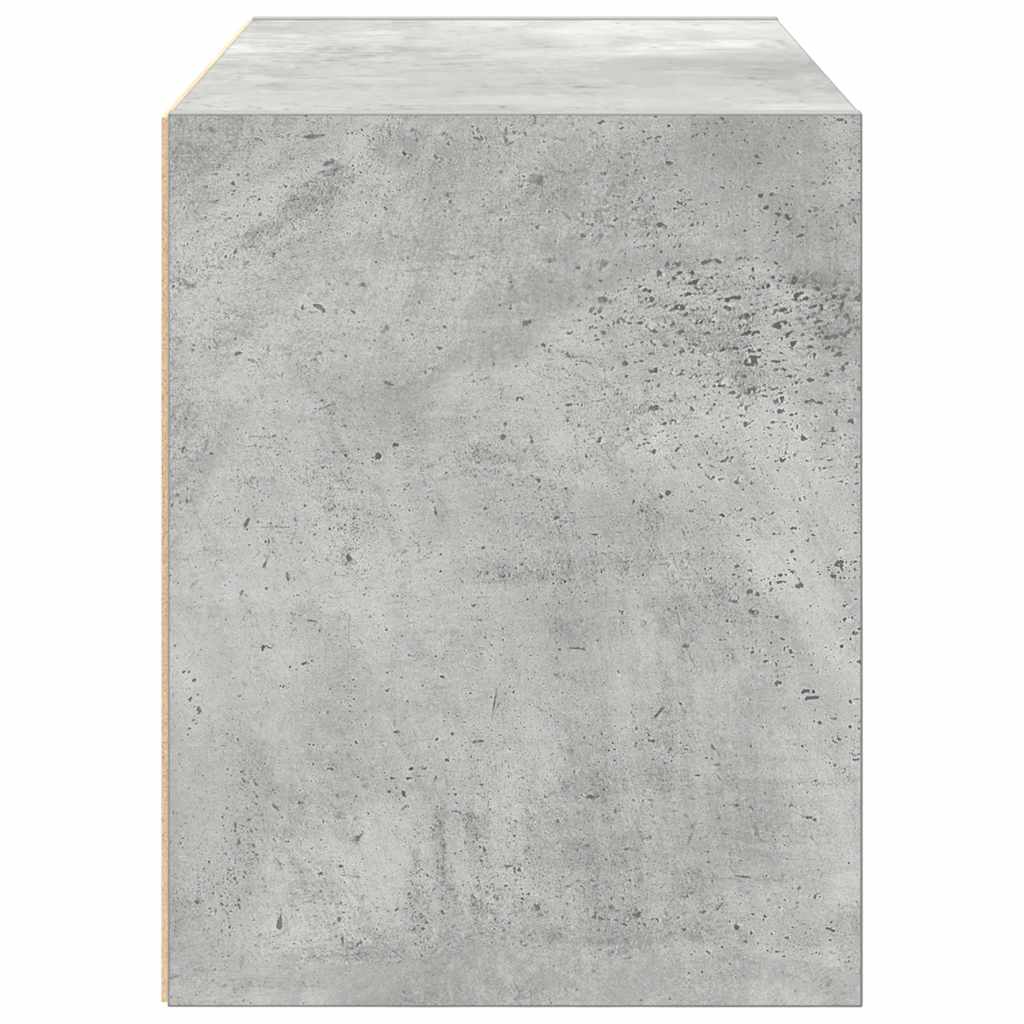 Kast met 2 lades 60x31x40 cm bewerkt hout betongrijs is nu te koop bij PeponiXL, paradijselijk wonen!