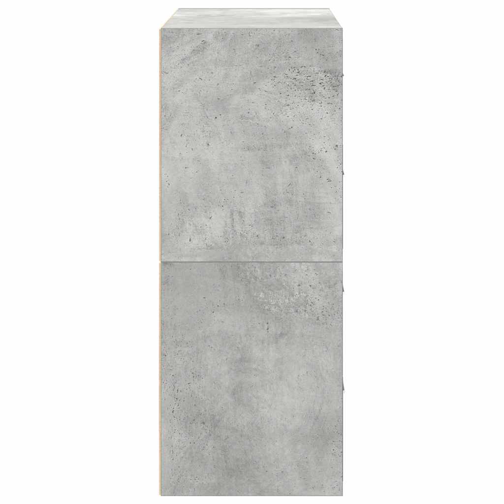 Kasten met 2 lades 2 st 60x31x40 cm bewerkt hout betongrijs is nu te koop bij PeponiXL, paradijselijk wonen!